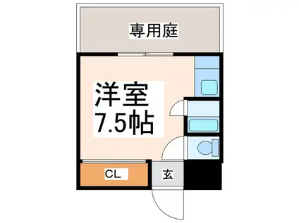 コーポじゅん(ワンルーム/1階)の間取り写真
