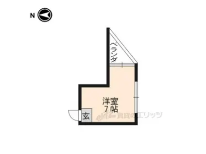 コーポ満田(ワンルーム/2階)の間取り写真