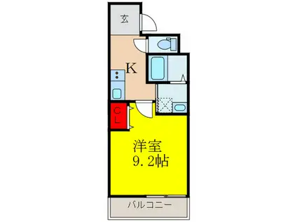 リーフデパレスII番館(1K/1階)の間取り写真