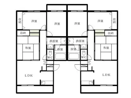 メゾン城北(3LDK/2階)の間取り写真