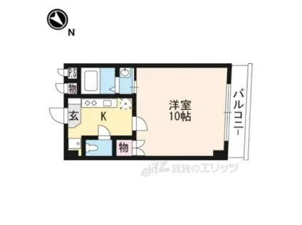 アフロディテ(1K/6階)の間取り写真