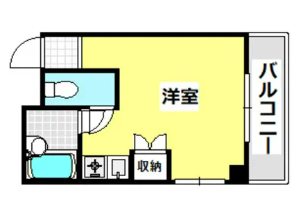 エレガントマンション(ワンルーム/2階)の間取り写真