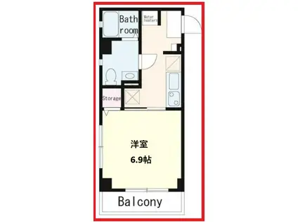 -ストーンズ-(1K/2階)の間取り写真