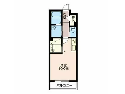 メゾン・ド・リッツ弐番館(ワンルーム/3階)の間取り写真