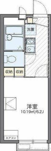 レオパレス山田東II(1K/1階)の間取り写真