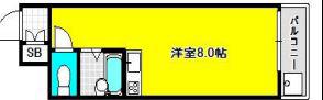 エクセル妙法寺(ワンルーム/3階)の間取り写真
