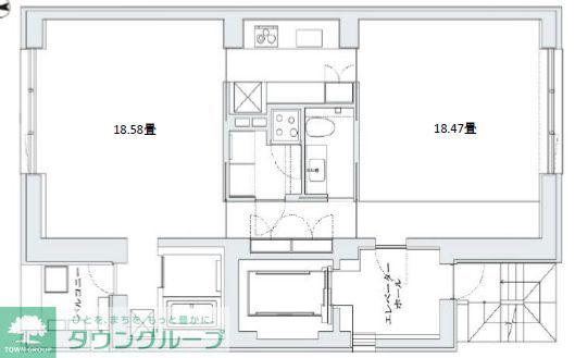 COMFY COLLECTION MINATO(1LDK/2階)の間取り写真