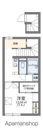レオパレスウィステリア(1K/2階)の間取り写真