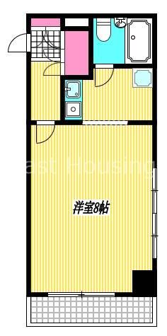 藤和高円寺コープ(ワンルーム/2階)の間取り写真