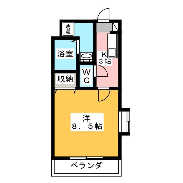 CHATEAU RAFFINE(1K/2階)の間取り写真