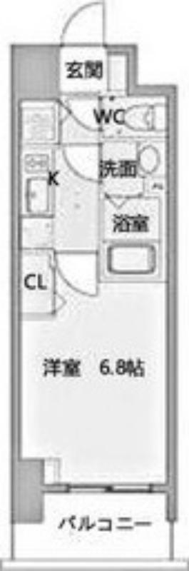 プレサンス上前津グレース(1K/4階)の間取り写真