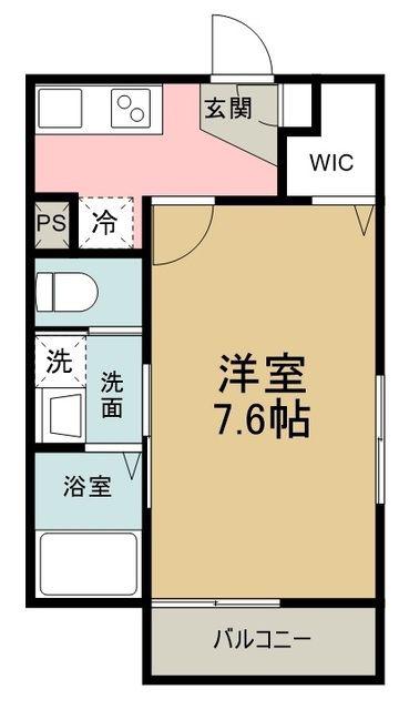 エルスタンザ大泉学園(1K/3階)の間取り写真