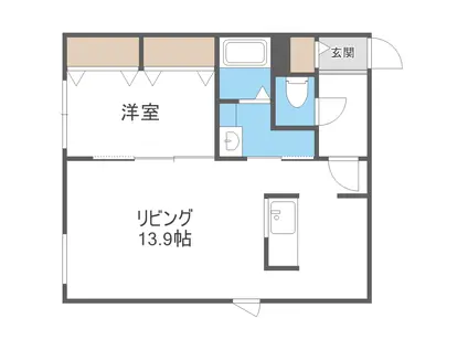INSIGNIA大通東(1LDK/3階)の間取り写真