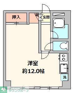 桜井ビル(ワンルーム/3階)の間取り写真