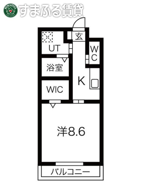 レジデンス重原駅前(1K/1階)の間取り写真