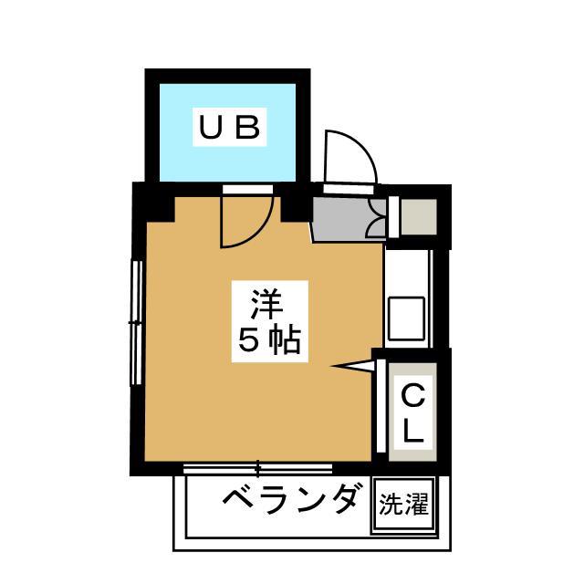 向後マンション大倉山(ワンルーム/4階)の間取り写真