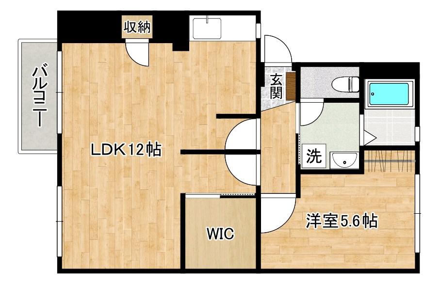 コーポ三好パート2(1LDK/2階)の間取り写真