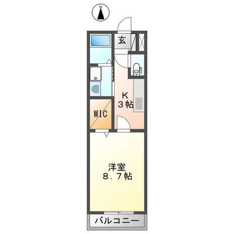 MAISON AYANA(1K/2階)の間取り写真