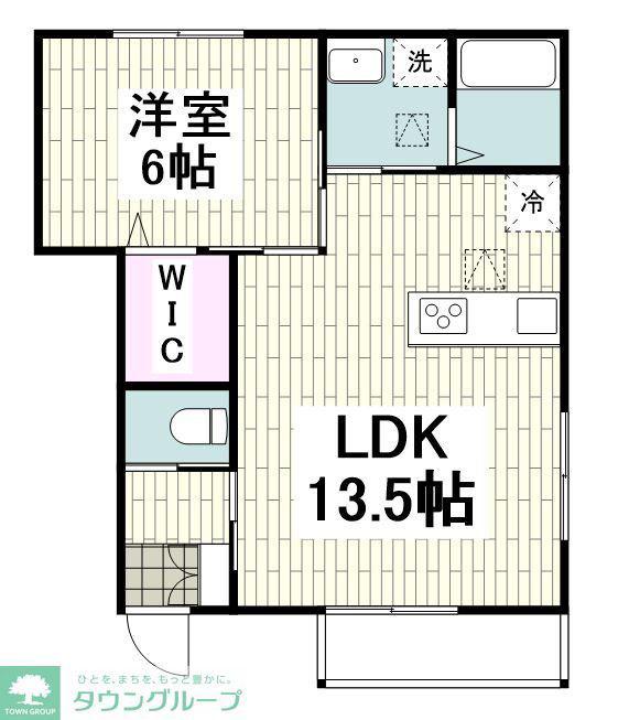 KONAYA北鎌倉(1LDK/1階)の間取り写真