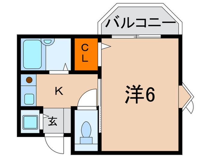 第3大森マンション(1K/1階)の間取り写真
