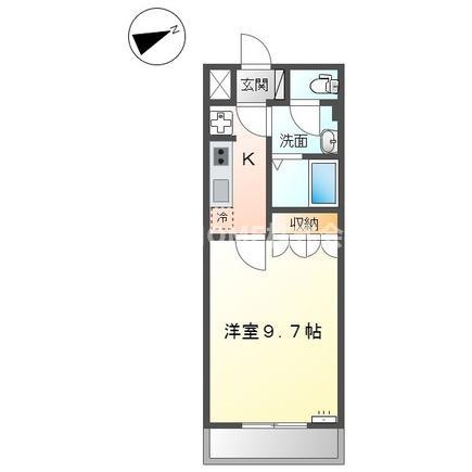メゾン・アムール銀谷(1K/2階)の間取り写真