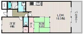 ギャレ金剛(2LDK/2階)の間取り写真