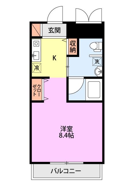 FURUMACHI AVENUE -DAICHIKU-(1K/8階)の間取り写真