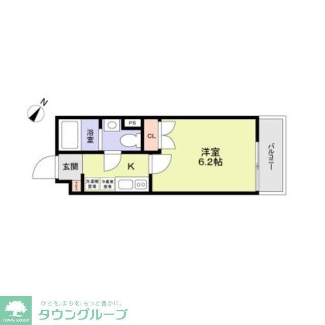 VISTA ASAGAYA.N(1K/2階)の間取り写真