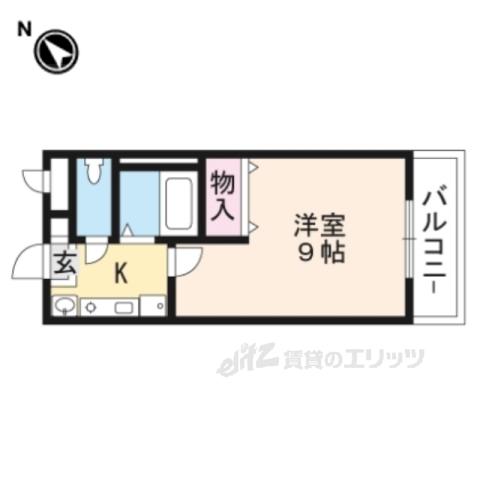 ハイツ戸苅(1K/3階)の間取り写真