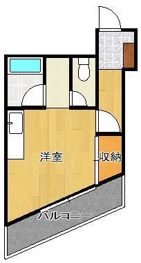 メディケアビル(ワンルーム/4階)の間取り写真