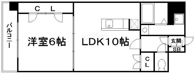 ABUNDANCE MYUJIN(1LDK/3階)の間取り写真