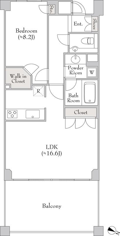 DASH LIVING AOYAMA(1LDK/7階)の間取り写真