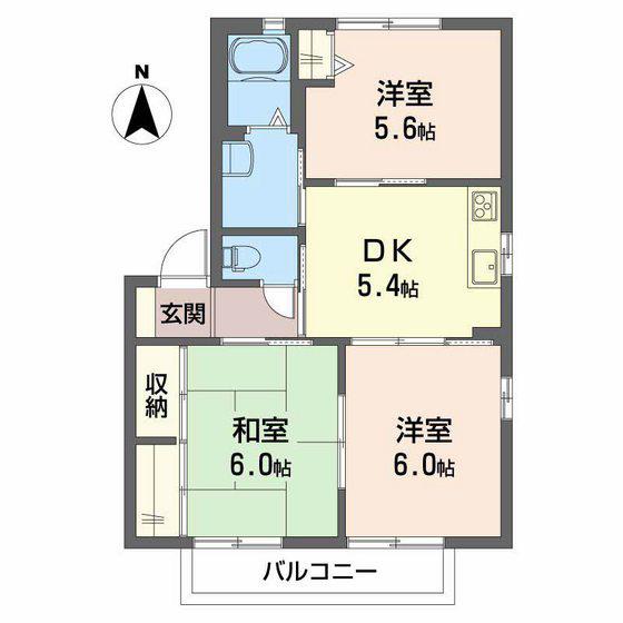 メゾンプラネ A棟(3K/2階)の間取り写真