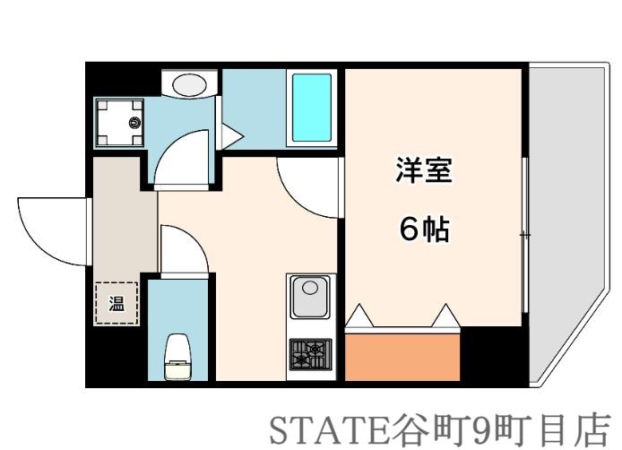 DWELL GALAXY(1K/2階)の間取り写真