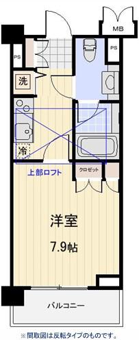 プロスペクト大森海岸(1K/1階)の間取り写真
