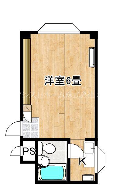 堺アバンティ(ワンルーム/2階)の間取り写真