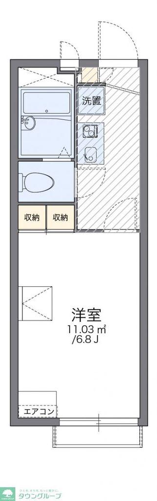 レオパレス小柳町III(1K/2階)の間取り写真