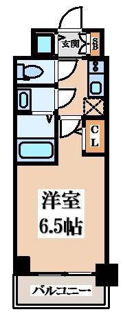 ARCOBALENO OSAKA FUSE(1K/8階)の間取り写真