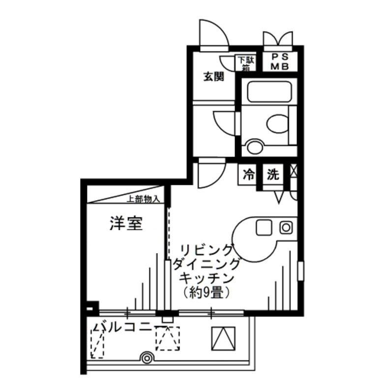 LANAICOURT1596(1LDK/3階)の間取り写真
