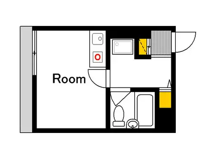 BAUHAUS小町(ワンルーム/4階)の間取り写真