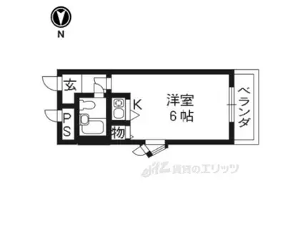 スペリオン伏見711号(ワンルーム/7階)の間取り写真