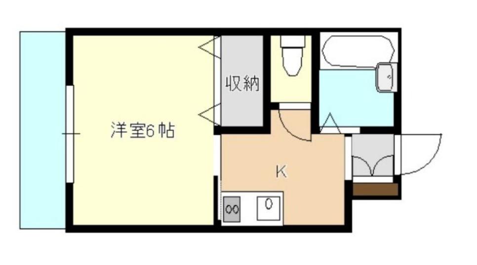 メゾン・ヌーベルアイ(1K/3階)の間取り写真