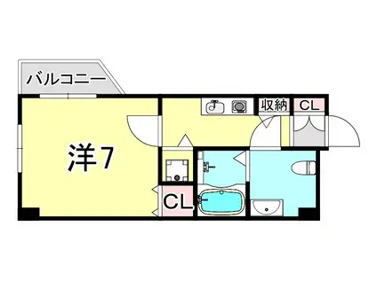 VIVE(1K/3階)の間取り写真