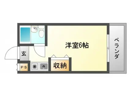 BROOKLYN ONE(ワンルーム/1階)の間取り写真