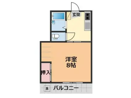 メゾン伏木(1K/3階)の間取り写真