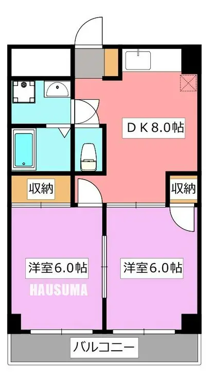 ベルサトー 2階階 間取り