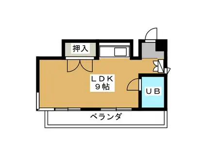 ブルーガード駿河(ワンルーム/4階)の間取り写真