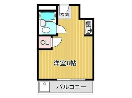 スコルピオ清和(ワンルーム/4階)の間取り写真