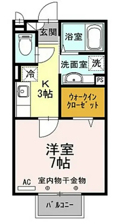 ローズガーデンS 1階階 間取り
