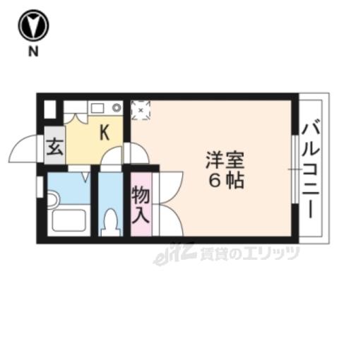 レオパレスイケダ(1K/3階)の間取り写真
